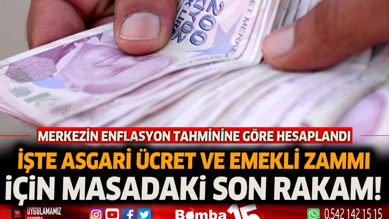 İşte asgari ücret ve emekli zammı için masadaki son rakamlar Burdur