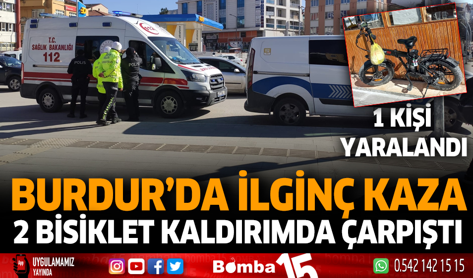 Burdur'da Ilginç Kaza 2 Bisiklet Kaldırımda çarpıştı - Burdur Haber ...