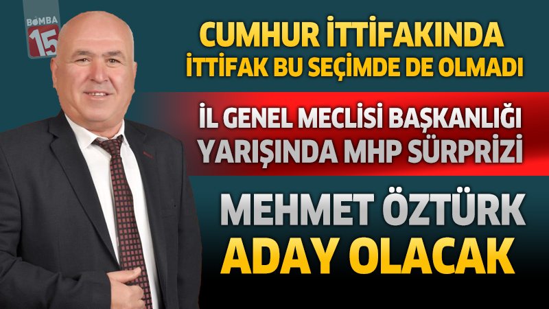 Burdur İl Genel Meclis Başkanlığı seçiminde Mehmet Öztürk aday