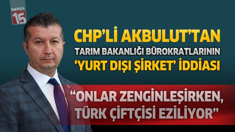 Tarım Bakanlığı Bürokratlarına “Yurt Dışı Şirket” İddiası: TBMM’de Tartışma Yarattı