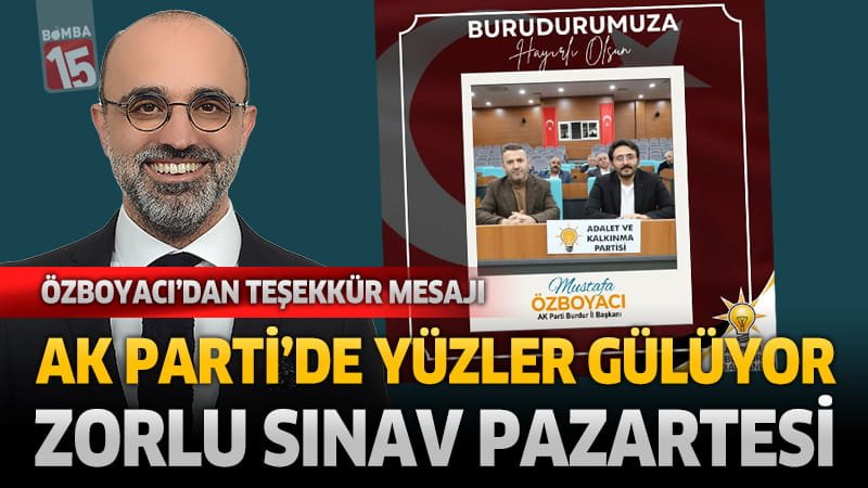 Burdur Köylere Hizmet Götürme Birliği seçim sonuçlarına Özboyacı'dan teşekkür