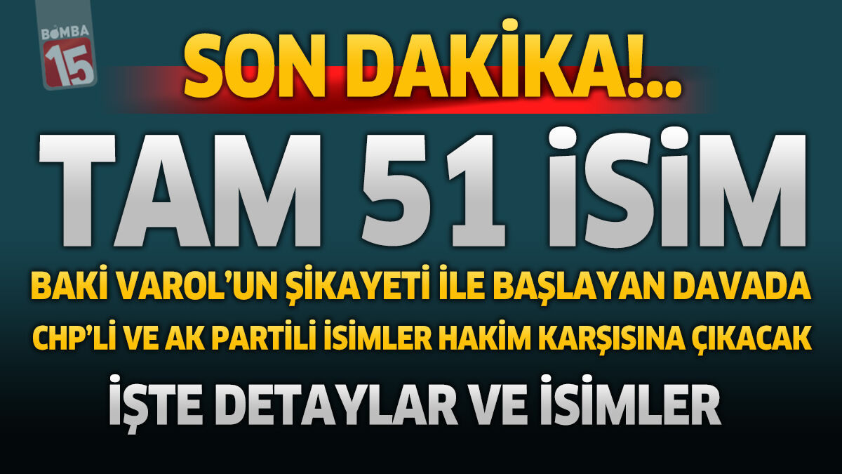 Baki Varol'un Bahçelievler davasında iddianame kabul edildi. Ak Partili ve CHP'li isimler hakim karşısına çıkacak