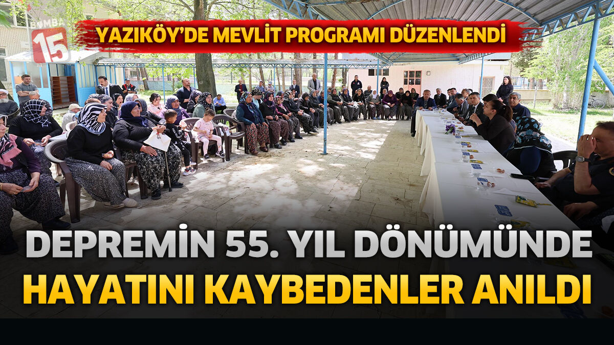 1971 Burdur Depreminde Hayatını Kaybedenler Dualarla Anıldı