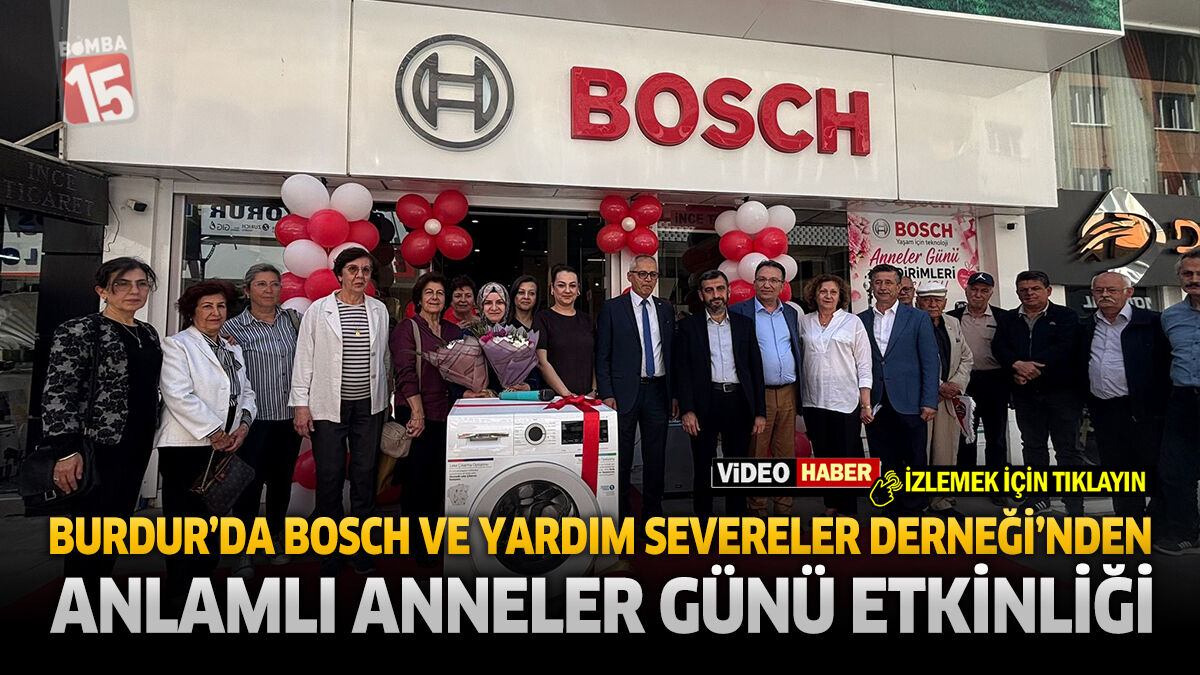Burdur’da Anneler Günü’nde Duygulandıran Destek: “Yılın Annesi” Hatice Çiçek’e Çamaşır Makinesi Hediyesi