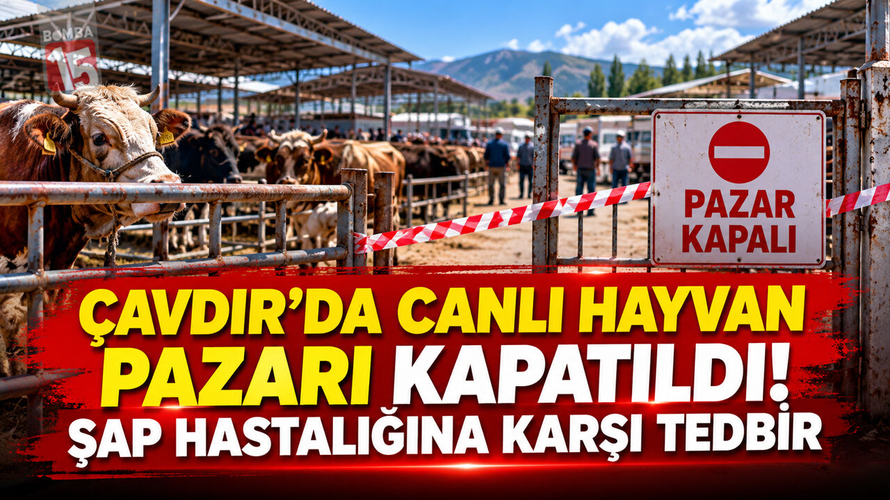 Çavdır’da Canlı Hayvan Pazarı Kapatıldı! Şap Hastalığına Karşı Tedbir