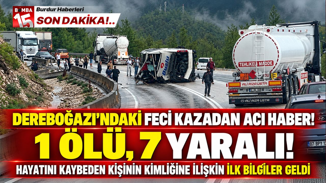 Dereboğazı’ndaki Feci Kazadan Acı Haber! 1 Ölü, 7 Yaralı! Hayatını Kaybeden Kişinin Kimliğine İlişkin İlk Bilgiler Geldi