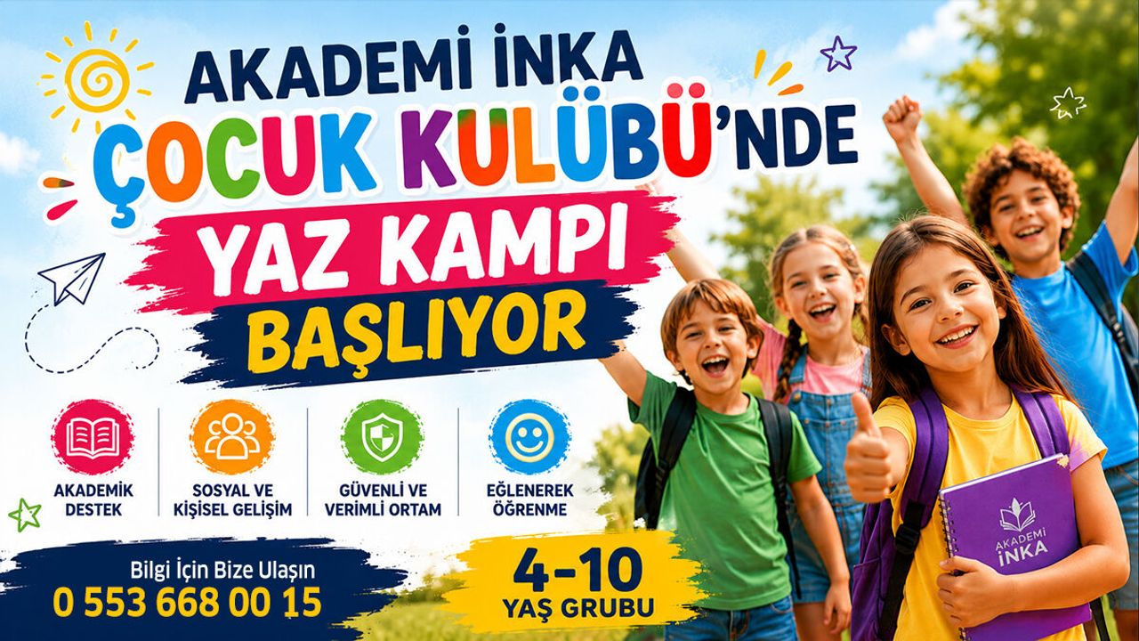 Burdur Akademi İnka Çocuk Kulübü'nde Yaz Kampı Başladı