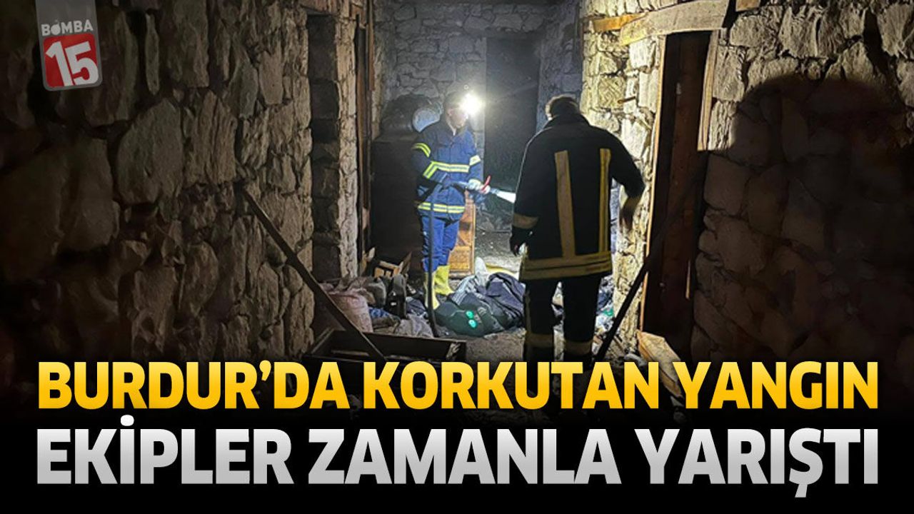 Burdur’da Ev Yangını Korkuttu: Ekipler Zamanla Yarıştı