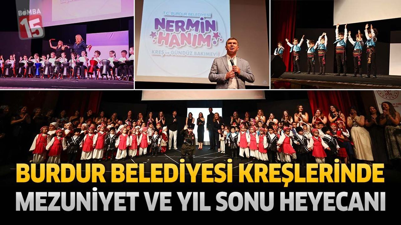 Burdur Belediyesi Kreşlerinde Yılsonu Coşkusu