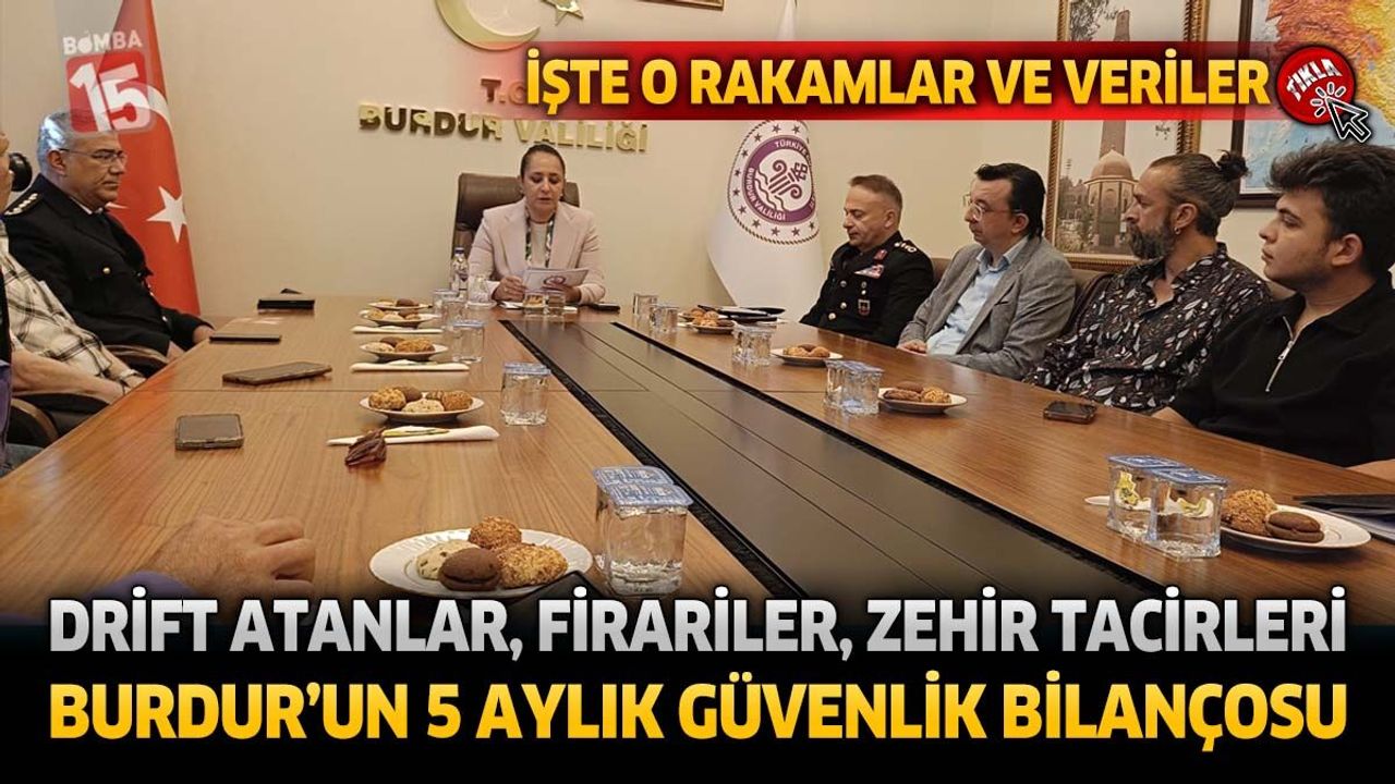 Drift Atanlar, Firariler, Zehir Tacirleri... Burdur'un 5 Ayl
