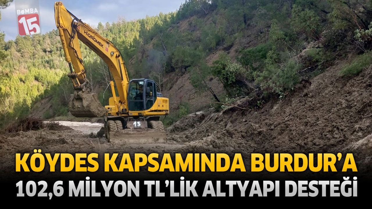KÖYDES Kapsamında Burdur’a 102,6 Milyon TL’lik Altyapı Deste