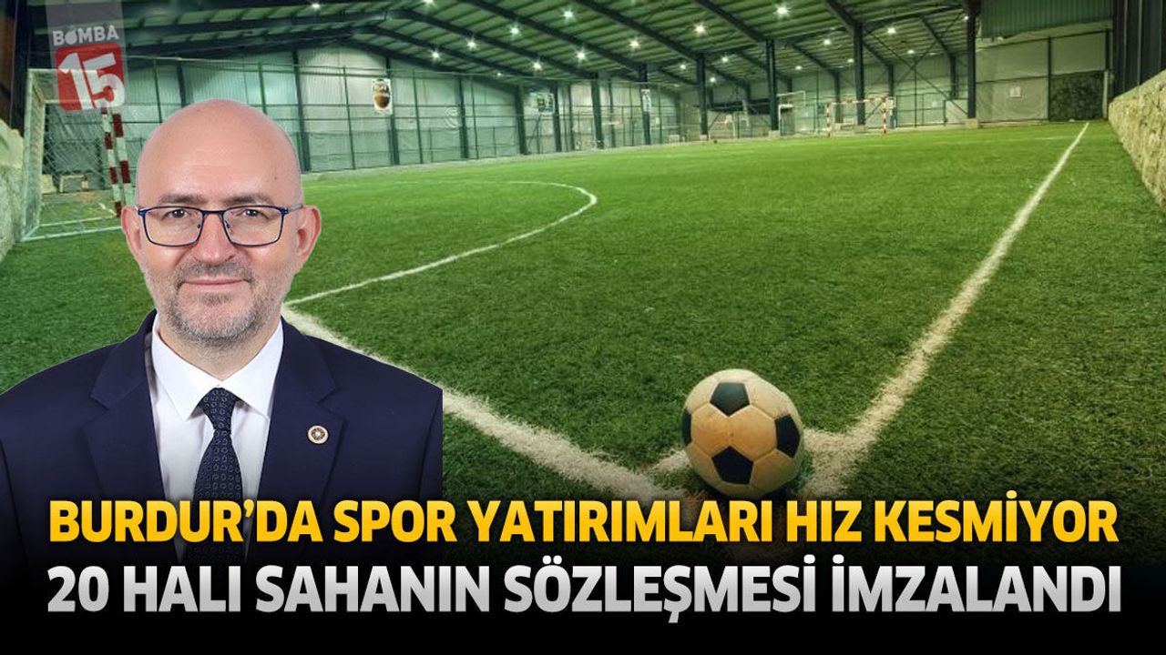 Burdur’da Spor Yatırımları Hız Kesmiyor 20 Halı Sahanın Sözl