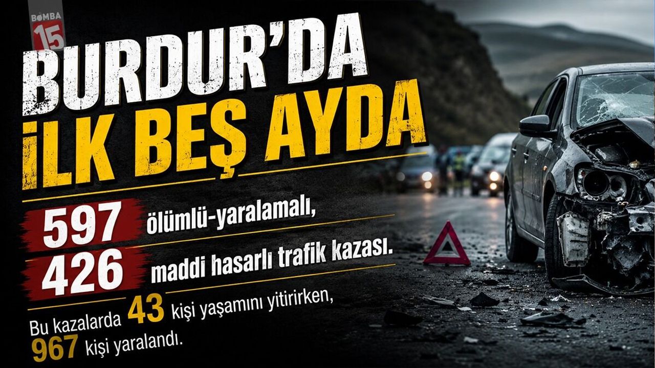 Burdur’da İlk Beş Ayda 597 Ölümlü ve Yaralamalı, 4