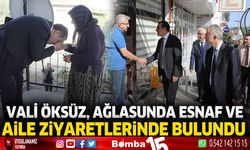 Vali Öksüz, Ağlasun'da esnaf ve aile ziyaretlerinde bulundu