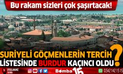 Suriyeli Göçmenlerin tercih listesinde Burdur bakın kaçıncı sırada!