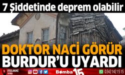 7 şiddetinde deprem olabilir Doktor Naci Görür Burdur'u uyardı