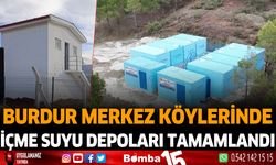 Burdur Merkez köylerinde içme suyu depoları tamamlandı