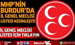 MHP Burdur'da İl Genel Meclisi Listesi kesinleşti
