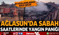 Ağlasun'da sabah saatlerinde yangın paniği