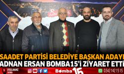 Saadet Partisi Belediye Başkan Adayı Adnan Ersan Bomba15’i Ziyaret etti