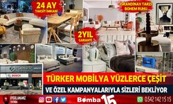 Türker Mobilya 'da 24 aya varan tasitlerle yeni kampanya