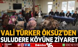 Burdur Valisi Türker Öksüz'den suludere köyüne ziyaret