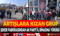 Küspe artışlarına kızan kalabalık Ak Parti İl Başkanlığına yürüdü