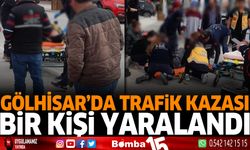 Gölhisar'da trafik kazası bir kişi yaralandı