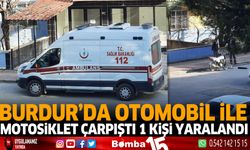 Burdur’da otomobil ile motosiklet çarpıştı. 1 kişi yaralandı