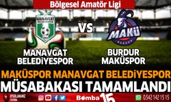 Burdur MAKÜ Spor Manavgat Belediyespor müsabakası tamamlandı