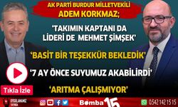 AK Parti Burdur Milletvekili Adem Korkmaz'dan basın açıklaması