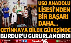 Çetinkaya bilek güreşinde Burdur'u gururlandırdı