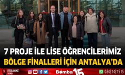 Tubitak proje yarışması finalleri için öğrencilerimiz Antalya'da