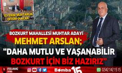 Burdur Bozkurt Mahallesi Muhtar Adayı Mehmet Arslan