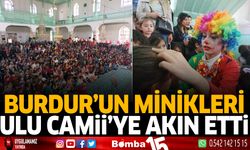 Burdur'un minikleri Ulu Camiiye akın etti