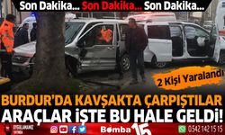 Burdur'da trafik kazası! 2 kişi yaralandı
