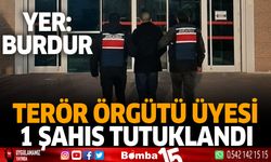 Burdur'da Terör Örgütü Üyesi 1 Şahıs Tutuklandı