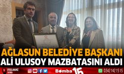 Ağlasun Belediye Başkanı Ali Ulusoy Mazbatasını Aldı