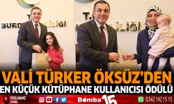 Vali Türker Öksüz'den En Küçük Kütüphane Kullanıcısı Ödülü