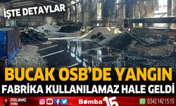 Bucak Organize Sanayi Bölgesi'nde Yangın Fabrika Kullanılamaz Hale Geldi.