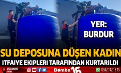Burdur'da Su Deposuna Düşen Kadın İtfaiye Ekipleri Tarafından Kurtarıldı
