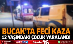 Bucak'ta Feci Kaza 12 Yaşındaki Çocuk Yaralandı