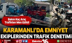 Karamanlı 'da Emniyet Ekiplerinden Trafik Denetimi