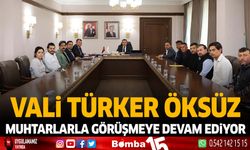 Vali Türker Öksüz muhtarlarla görüşmeye devam ediyor