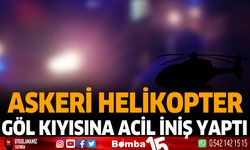 Askeri Helikopter Göl Kıyısına Acil İniş Yaptı