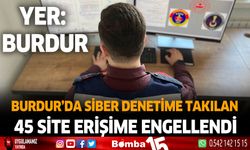 Burdur'da Siber Denetime Takılan 45 Site Erişime Engellendi