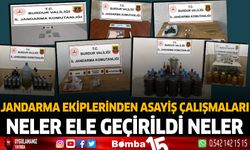 Jandarma Ekiplerinden Asayiş Çalışmaları Neler Ele Geçirildi Neler