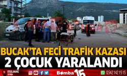 Bucak'ta Feci Trafik Kazası 2 Çocuk Yaralandı