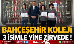 Bahçeşehir Koleji 3 İsimle Yine Zirvede !