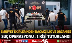 Emniyet Ekiplerinden Kaçakçılık ve Organize Suç Operasyonu: 1 Kişi Tutuklandı